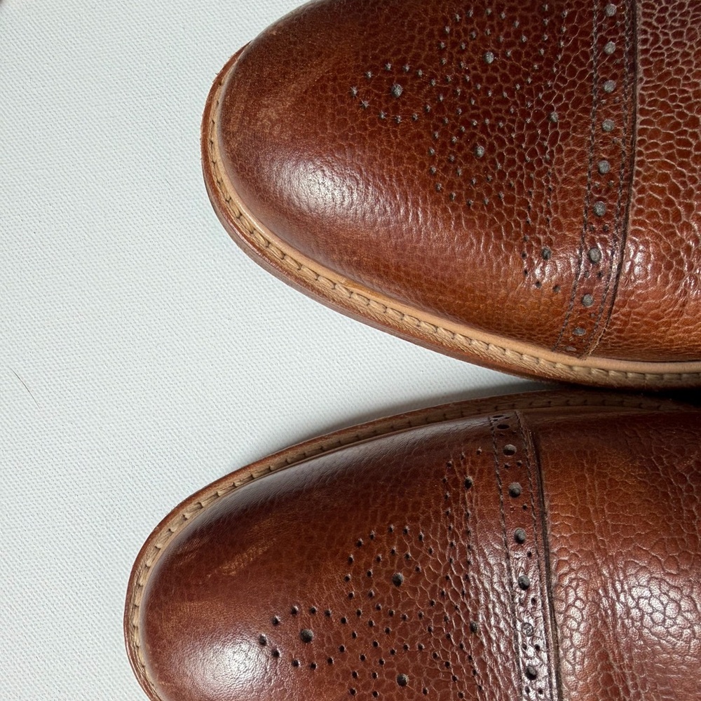 Crosby Square Montgomery Brown Leather Cap Toe Boots Mens 13 Made in Portugal - Picture 8 of 11
